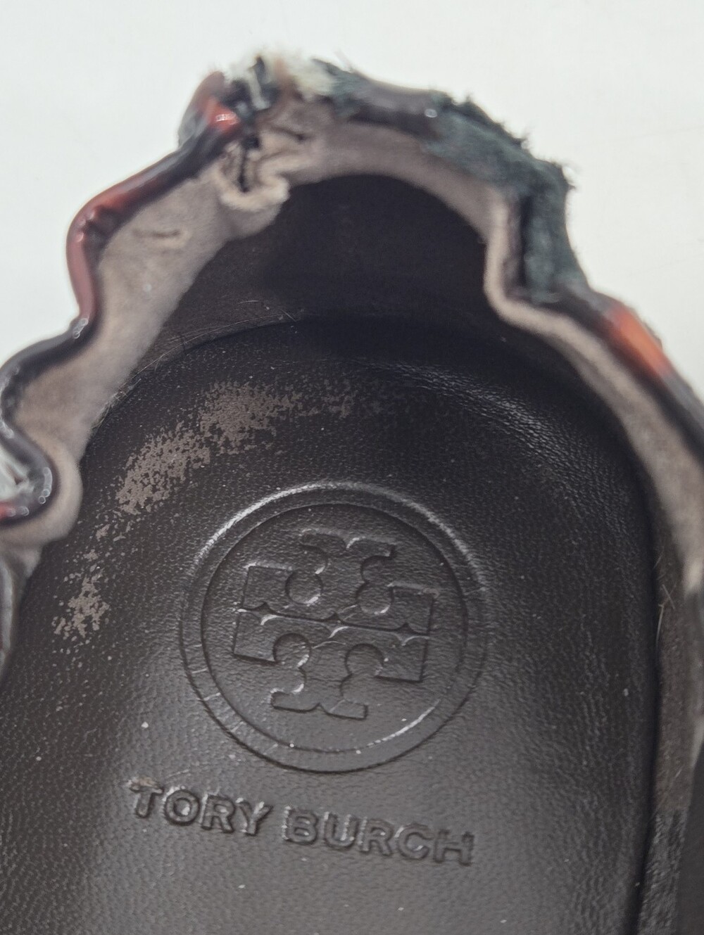 Tory Burch Tortoiseshell Ballet Flats Brown Black Size 8 - Picture 3 of 13